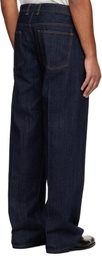 Givenchy Navy Straight Leg Jeans