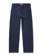 Séfr - Nasedo Straight-Leg Ribbed Cotton-Blend Bouclé Trousers - Blue