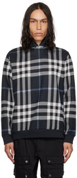 Burberry Navy Check Hoodie