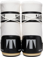 Moon Boot White & Black Icon Nylon Boots