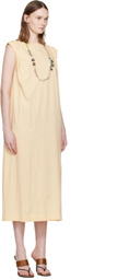 Dries Van Noten Beige Loose T-shirt Maxi Dress