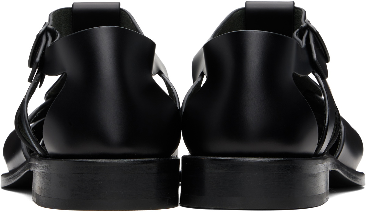 HEREU Black Pesca Sandals