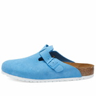 Birkenstock Boston in Sky Blue Suede