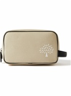 Mulberry - Heritage Leather-Trimmed Logo-Print Canvas Wash Bag