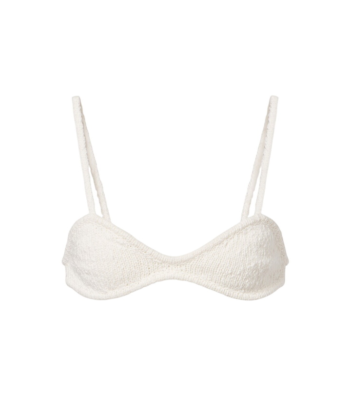 Photo: Aya Muse Kena knitted cotton bra top
