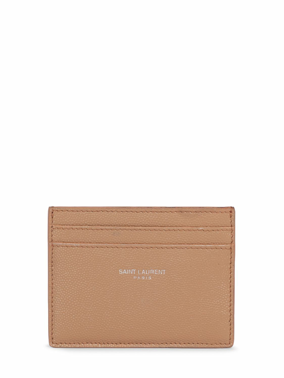SAINT LAURENT - Logo Leather Card Holder Saint Laurent