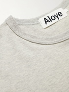Aloye - Printed Cotton-Jersey T-Shirt - Gray