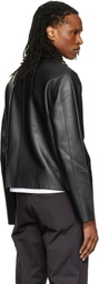 HELIOT EMIL Black Tremor Leather Jacket