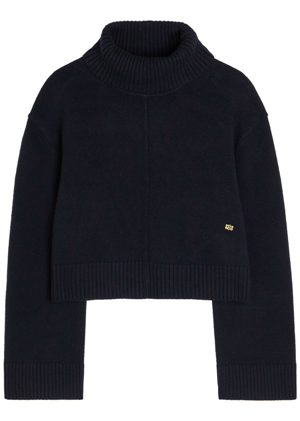 Photo: Ganni Turtle-neck Wool Jumper Navy