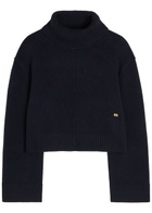 Ganni Turtle-neck Wool Jumper Navy