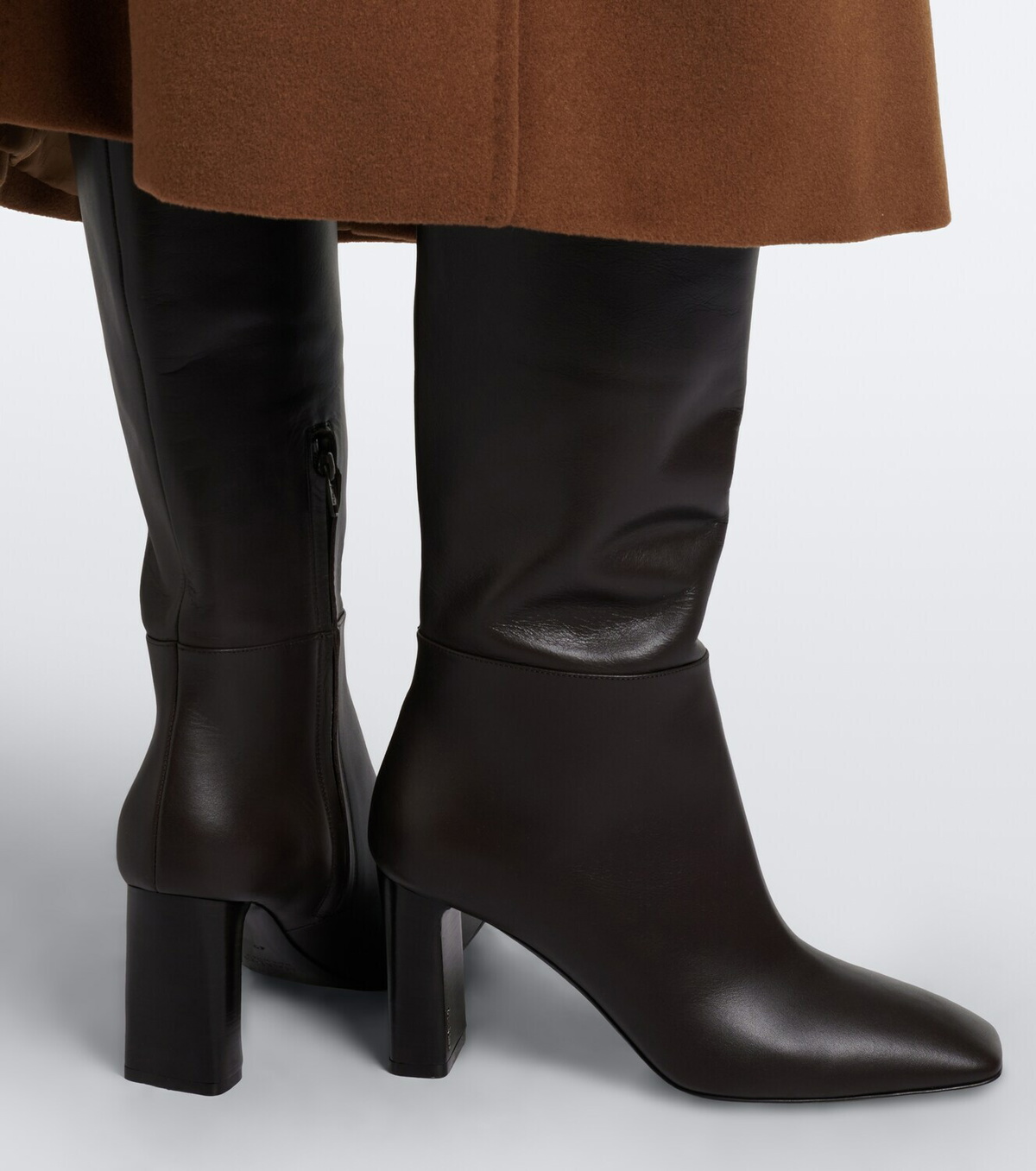 Max Mara Leather knee-high boots
