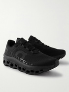 ON - Cloudmonster Rubber-Trimmed Mesh Running Sneakers - Black