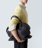The Row Agnes 16 leather top-handle bag