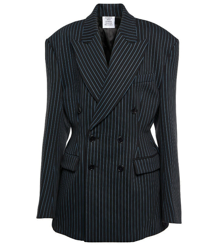Photo: Vetements - Pinstriped cotton-blend blazer