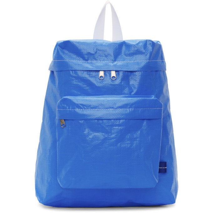 Photo: Comme des Garcons Shirt Blue Large Poly Backpack