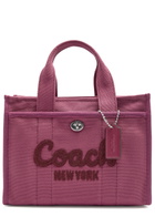 Coach Cargo 26 Logo Canvas Tote - Pink - One Size