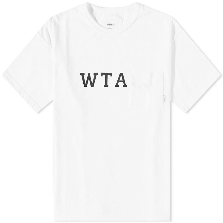 Photo: WTAPS Men's Design 01 College Pocket T-Shirt in White