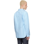 A.P.C. Blue Mateo Logo Shirt
