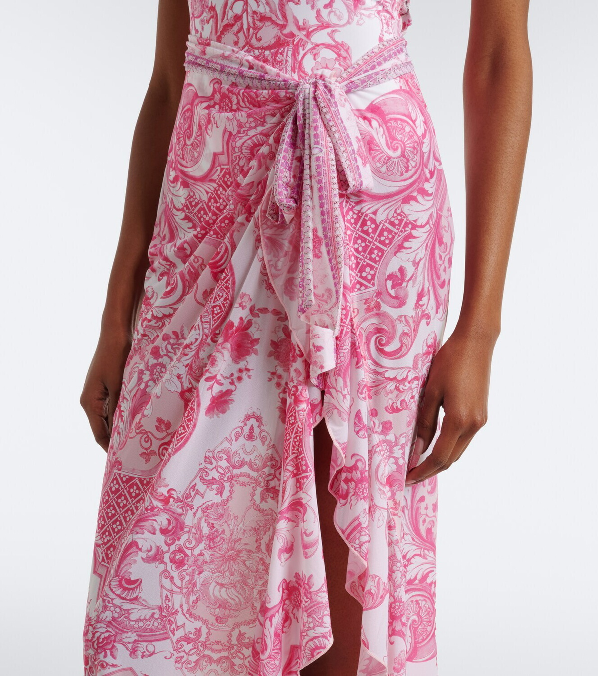 Camilla Printed jersey beach cover-up