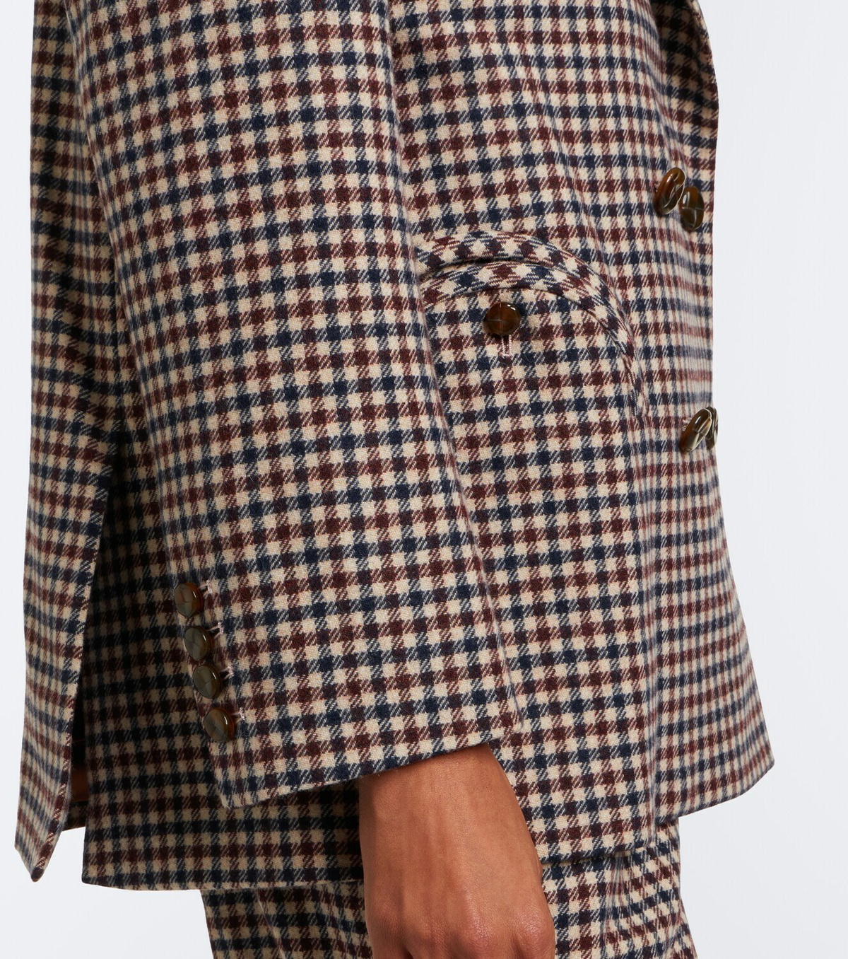 Blazé Milano Everynight checked wool and cashmere blazer