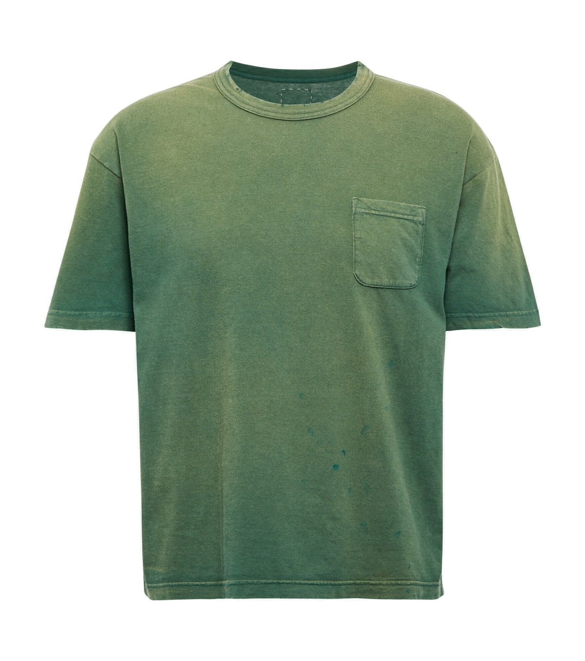 Tシャツ・カットソー VISVIM Olive green cotton Amplus t-shirt P00707083.jpg