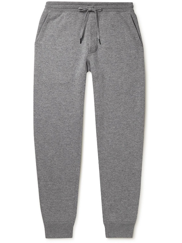 Photo: TOM FORD - Tapered Cashmere-Blend Sweatpants - Gray