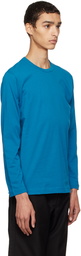 Comme des Garçons Shirt Blue Crewneck Long Sleeve T-Shirt