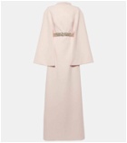 Safiyaa Harper embellished caped gown