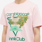 Casablanca Men's Tennis Club Icon T-Shirt in Pink
