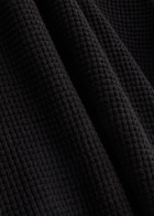 Percival Cassette Waffle-knit Cotton Polo Shirt Black