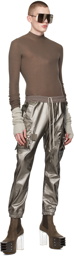 Rick Owens Gunmetal Mastodon Denim Cargo Pants