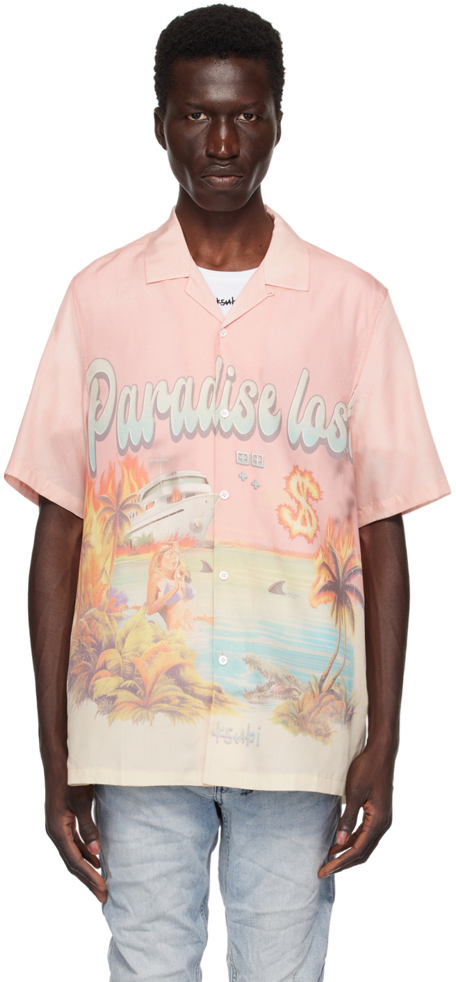 KSUBI paradiso ekcess 半袖 Tシャツ Ice Quartz 送料込み Ksubi Pink Paradiso Ekcess Ice Quartz T-Shirt – Puffer Reds