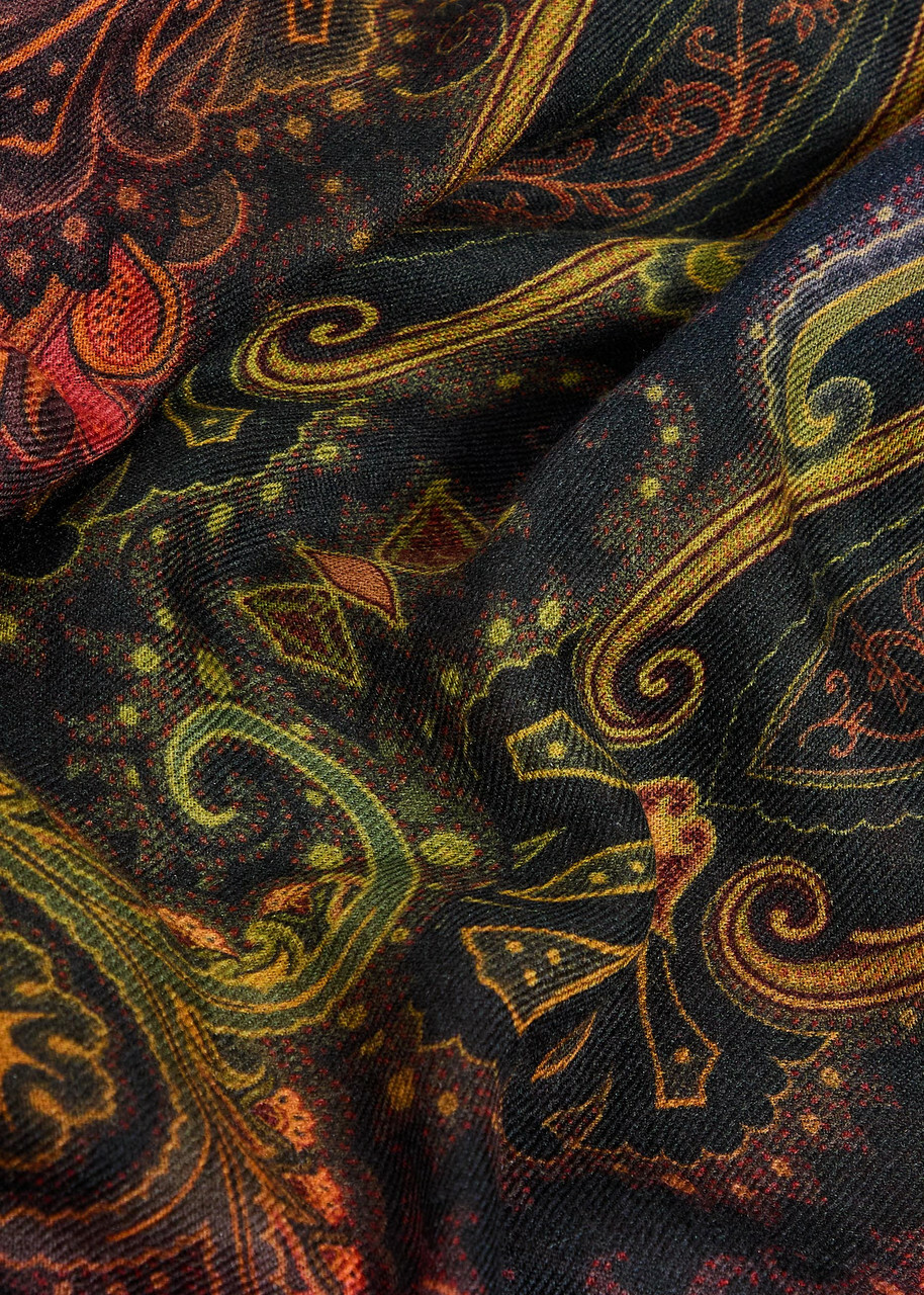 Etro Aida Patterned Wool and Cashmere-blend Shawl - Multicoloured - One Size