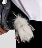 Prada Rufus stainless steel keychain