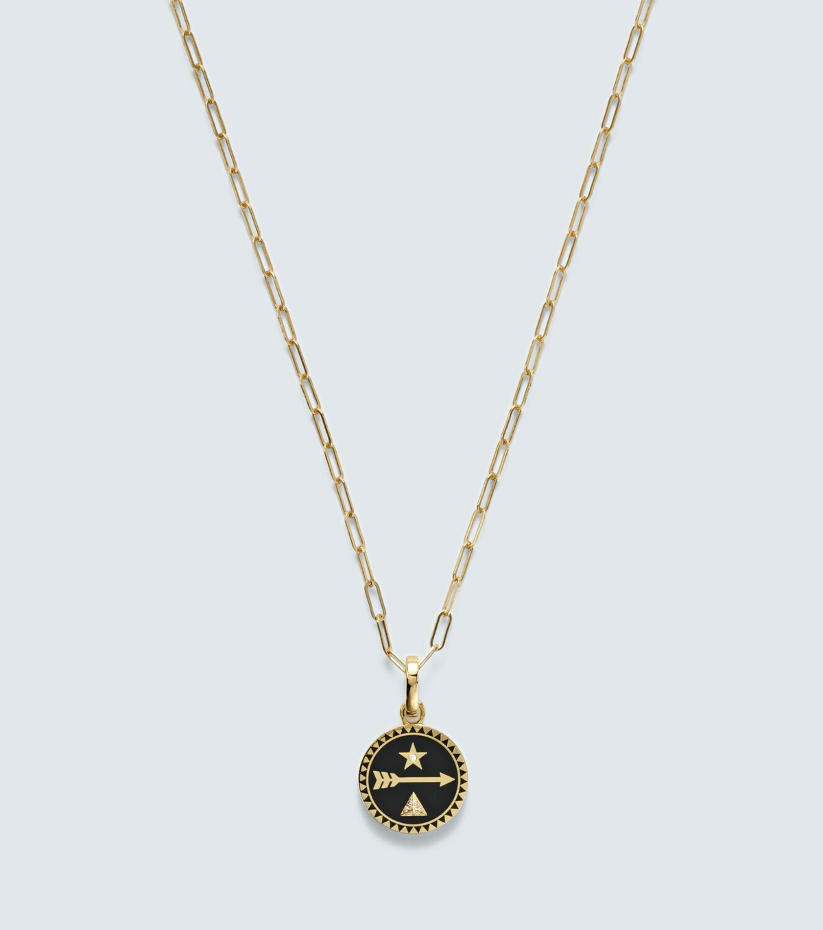 FoundRae Dream Superfine 18kt gold (750/1000) and ceramic pendant necklace with diamonds