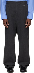 WOOYOUNGMI Gray Oxford Trousers