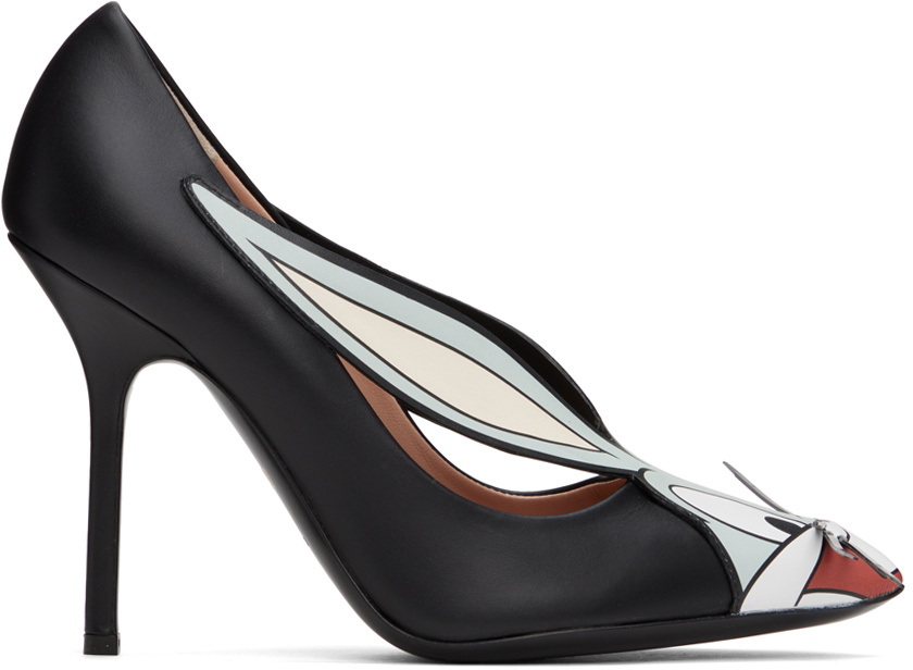 Moschino Black Lunar New Year Court Heels Moschino