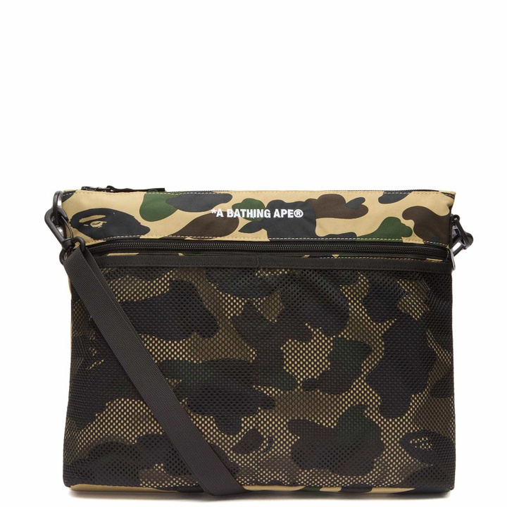 Photo: A Bathing Ape Men's 1st Camo Sacoche Bag in Yellow 