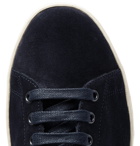 TOM FORD - Warwick Perforated Suede Sneakers - Midnight blue