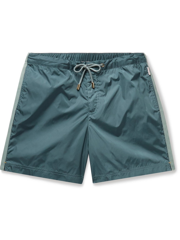 Photo: ORLEBAR BROWN - Bulldog X Slim-Fit Mid-Length Swim Shorts - Green