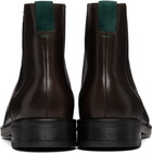 Paul Smith Brown Leather Lansing Signature Stripe Chelsea Boots