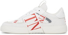 Valentino Garavani White & Red 'VL7N' Low Sneakers