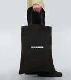 Jil Sander - Logo cotton canvas tote bag