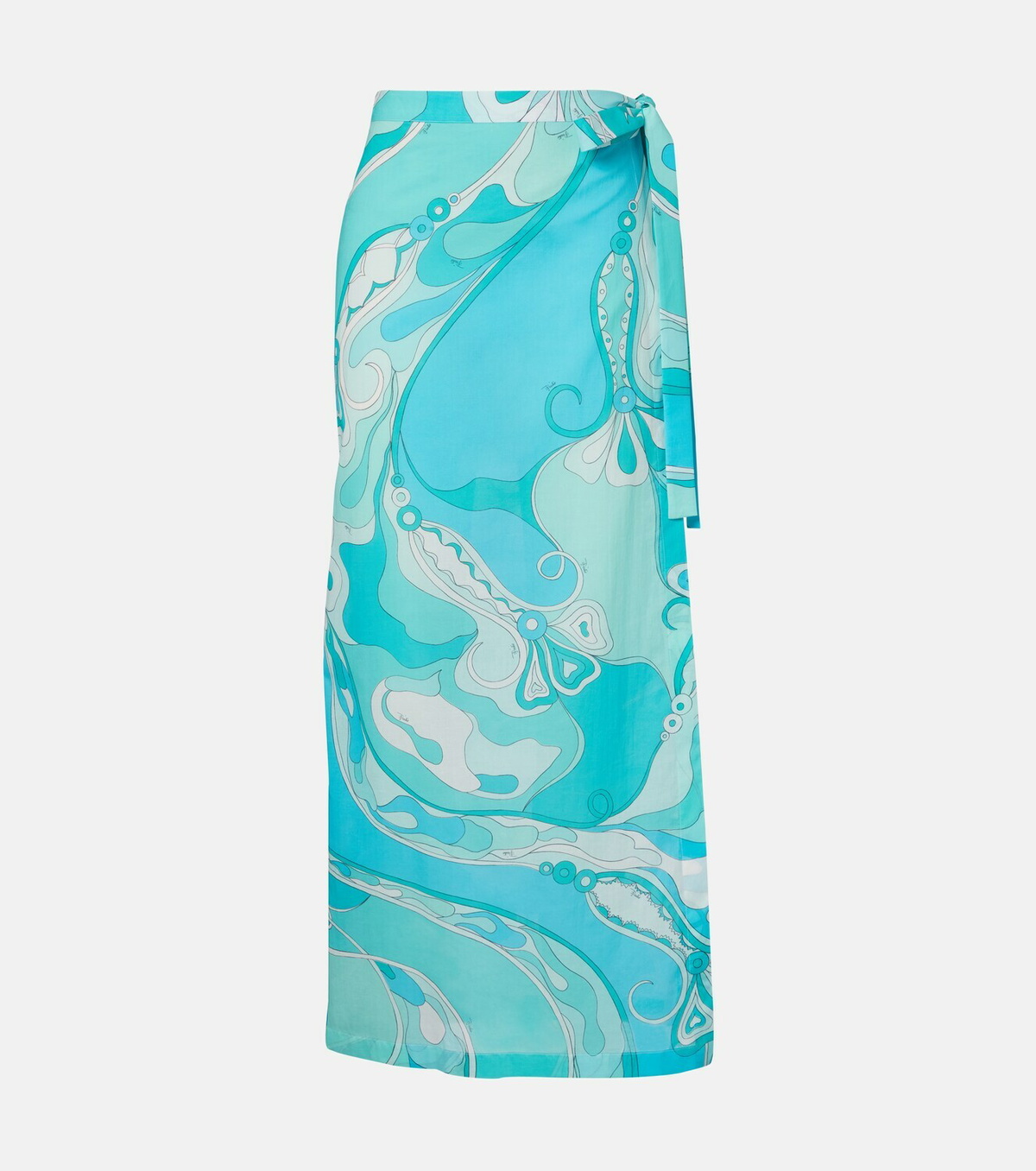 Pucci Orchidee cotton beach cover-up