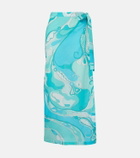 Pucci Orchidee cotton beach cover-up