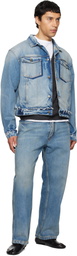 Maison Margiela Blue Caban Denim Jacket