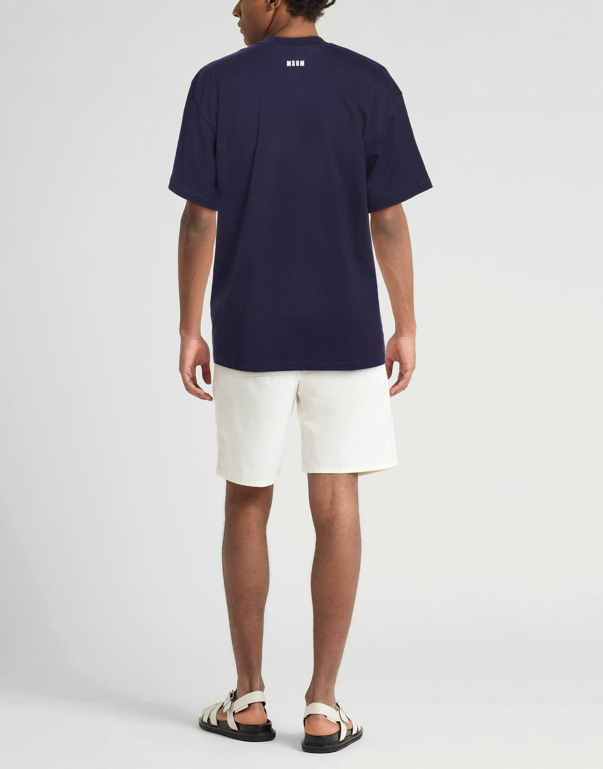 Msgm Mens T-shirt Dark in Purple