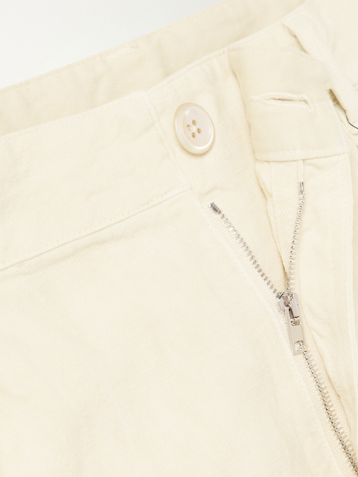 Drake's - Games Linen Straight-Leg Trousers - Neutrals