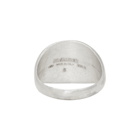 Jil Sander Silver Classic Chevalier Ring