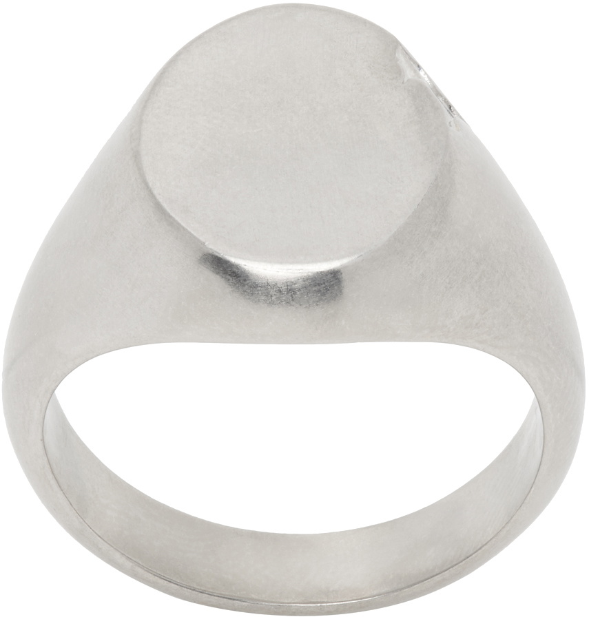 MM6 Maison Margiela Silver Signet Ring